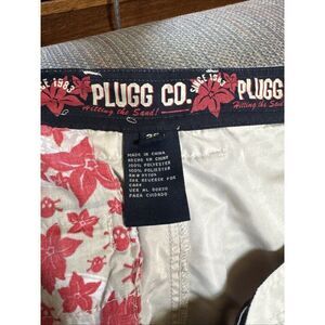 Plugg Men's Cargo Light Khaki Shorts - Size 36
